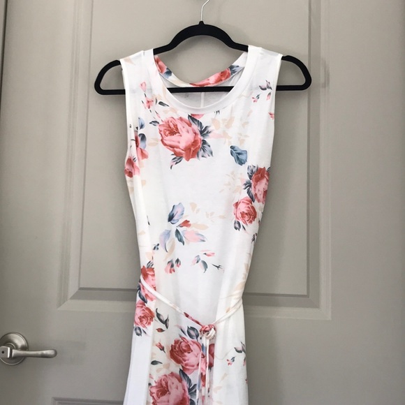 White cotton floral dress - Picture 2 of 4